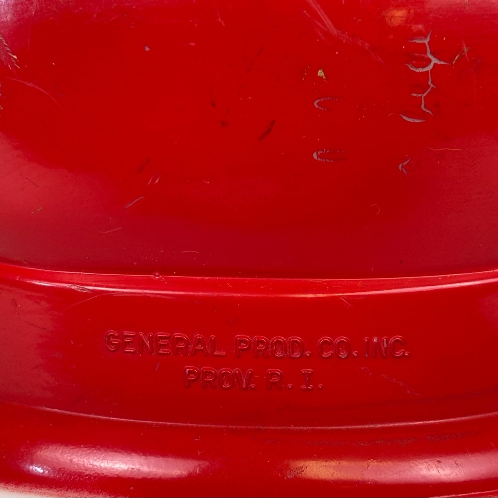 Vintage 1950's Blow Mold Lighted Santa General Products Co Tabletop Decor Red 8" - Picture 7 of 15